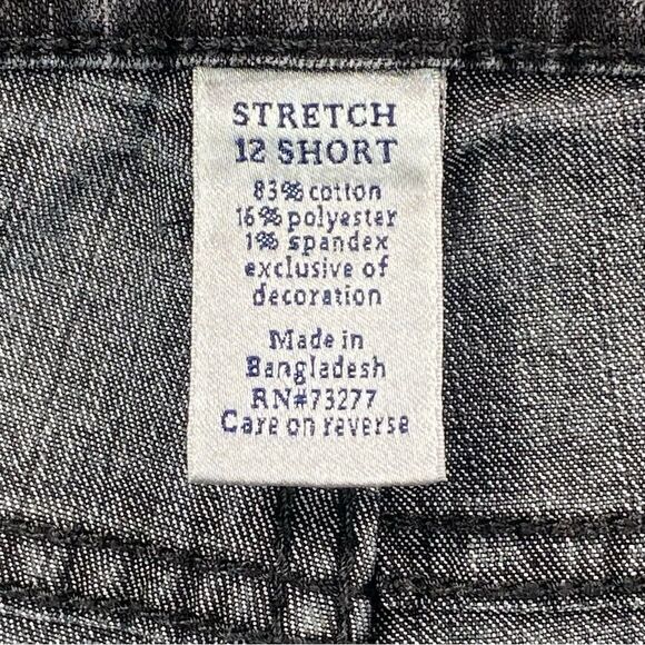 Croft & Barrow Womens Black Natural Fit Stretch Bootcut Jeans Size 12 Short - Picture 8 of 14
